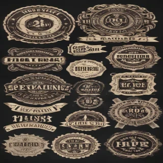 vintage stickers png