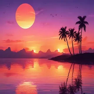 cute sunset backgrounds