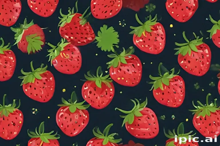cute strawberry background