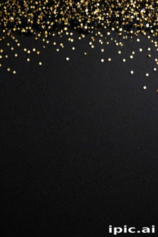 black background with glitter