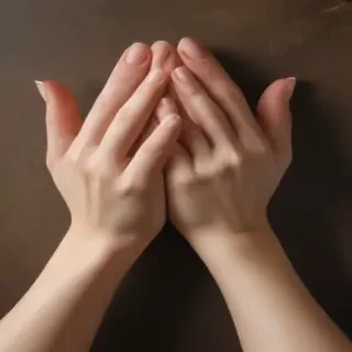 hands reaching