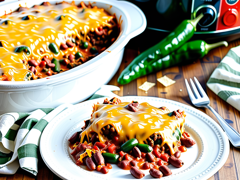 crock pot chili relleno casserole