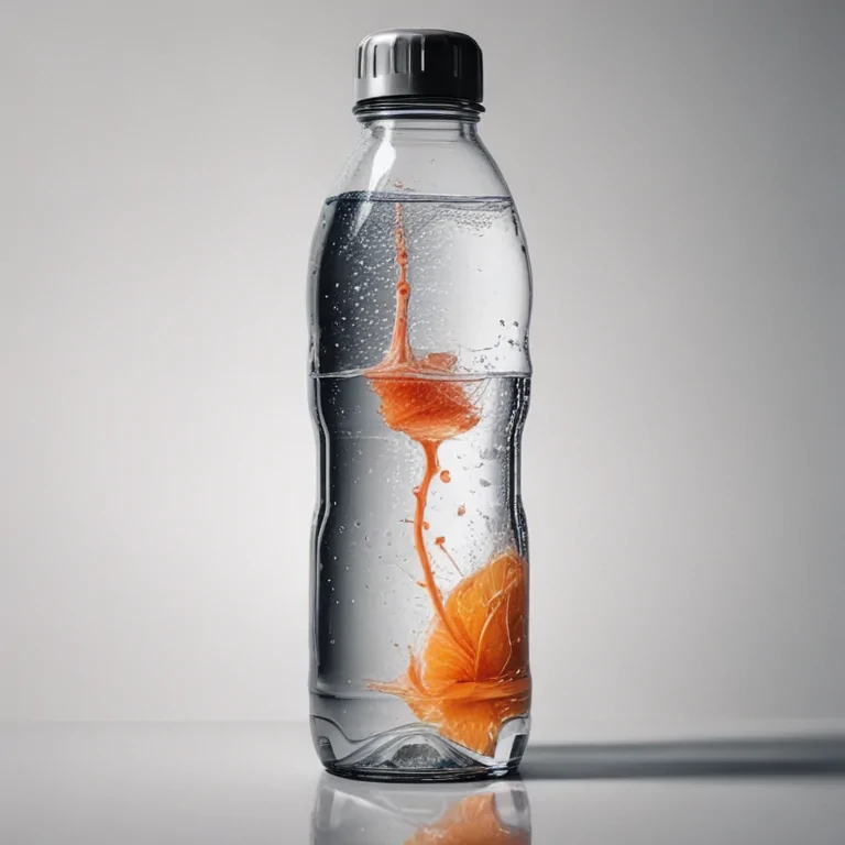 water bottle drawing