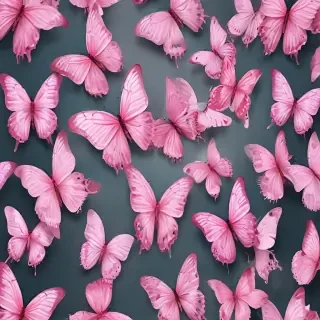 images of pink butterflies