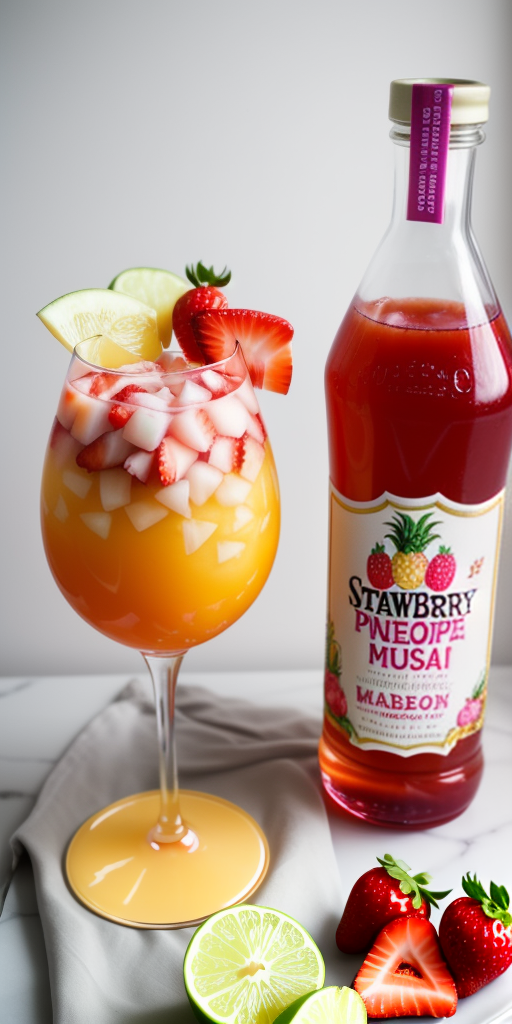 strawberry pineapple tequila sunrise recipe