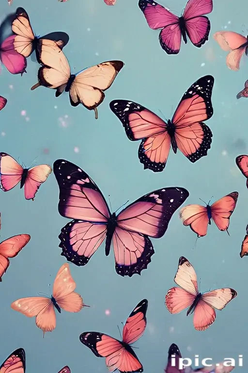 aesthetic butterfly background