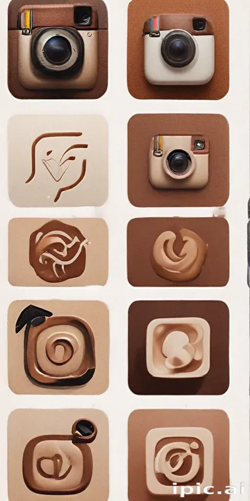 aesthetics brown instagram highlight icons