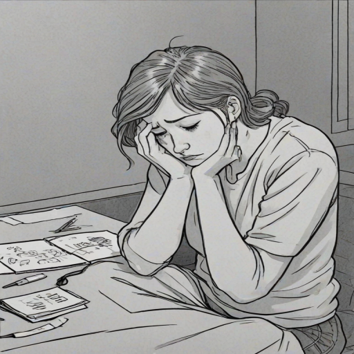 cartoon images of depression