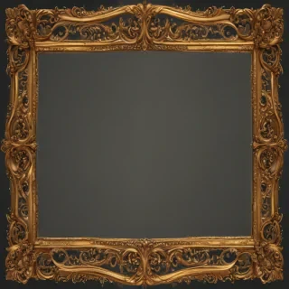 golden frame png transparent