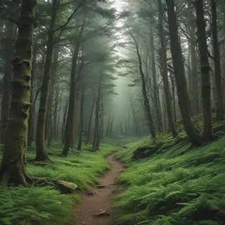 green forest aesthetic