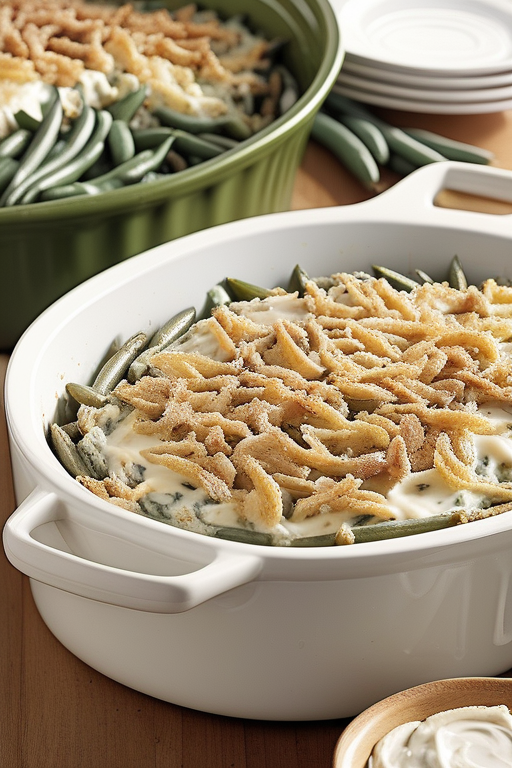 green bean casserole with cream cheese