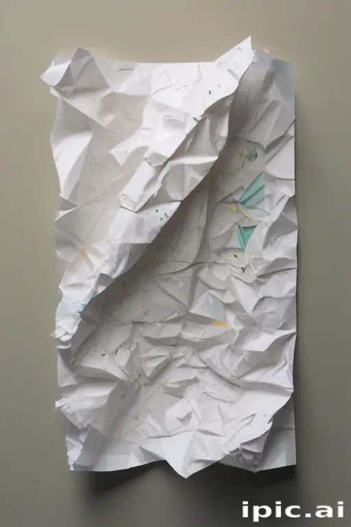 crumpled up paper
