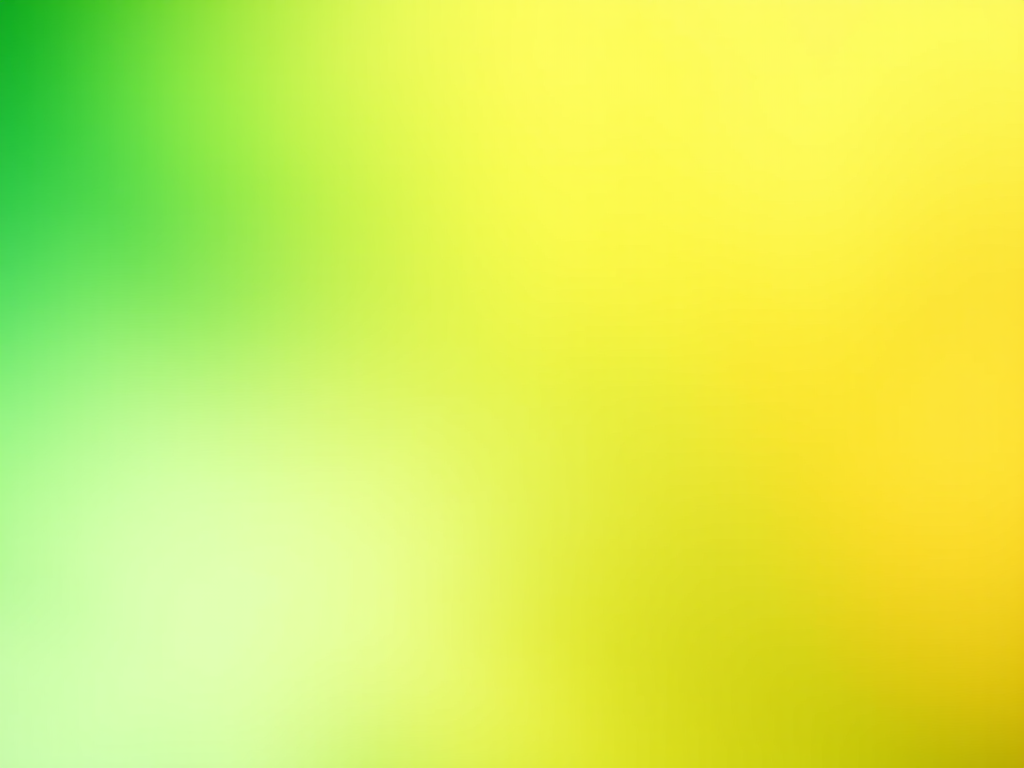 Create a vibrant gradient background blending from emerald green to golden yellow, using a Canon EOS R5 with a 50mm lens at f/1.8, ISO 100, and a shutter speed of 1/125s, in a soft-focus style for smooth color transitions.
