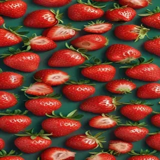 strawberry background aesthetic