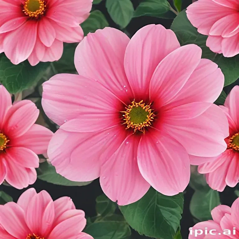 pink flower transparent background