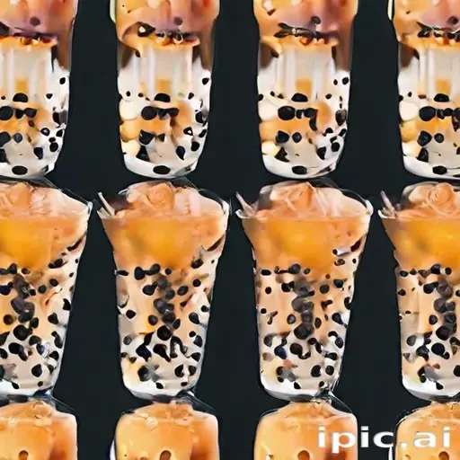 aesthetic boba tea background