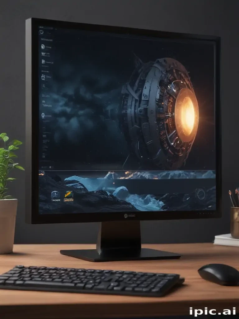 pc screen mockup