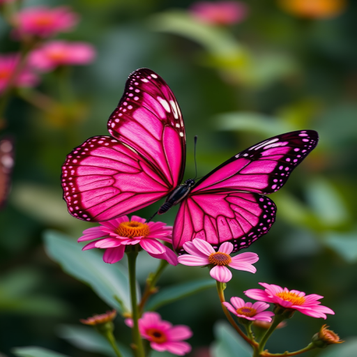 images of pink butterflies