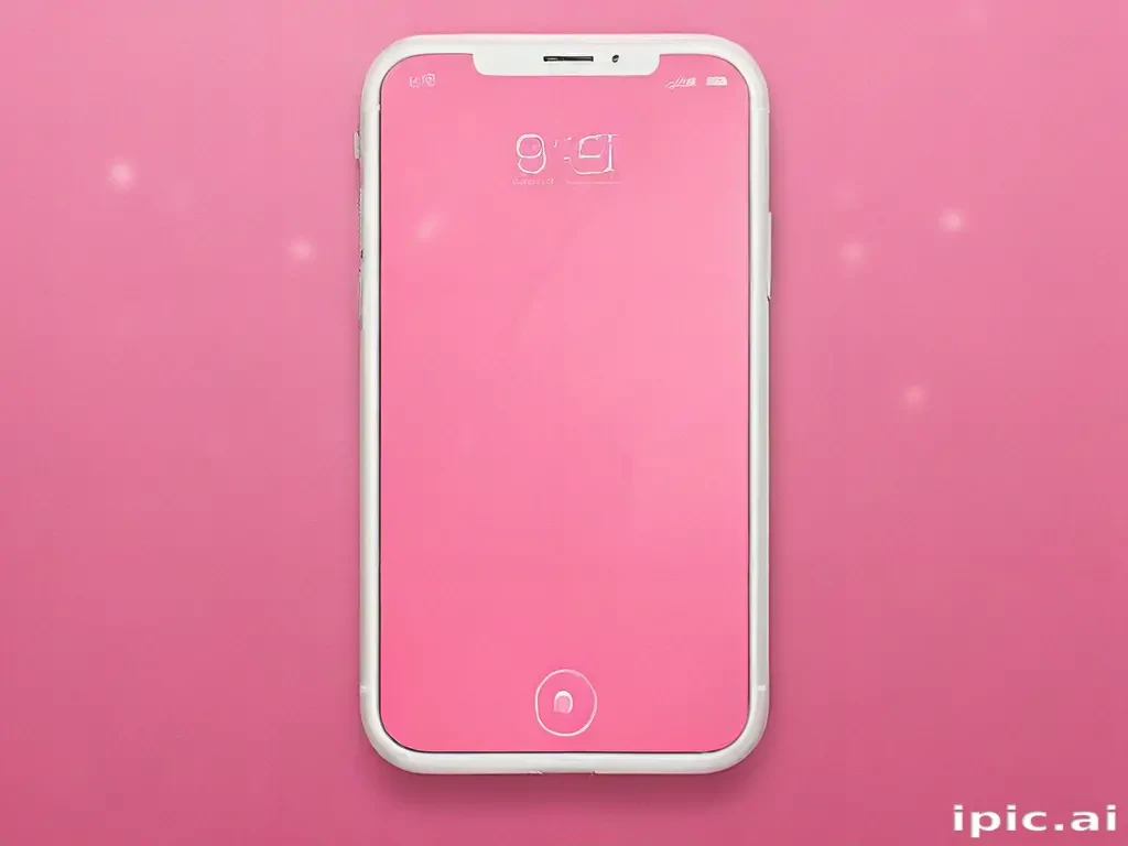 pink home screen