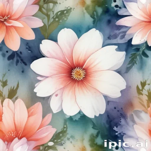 watercolor flower background