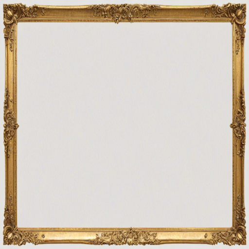 rectangle golden frame png