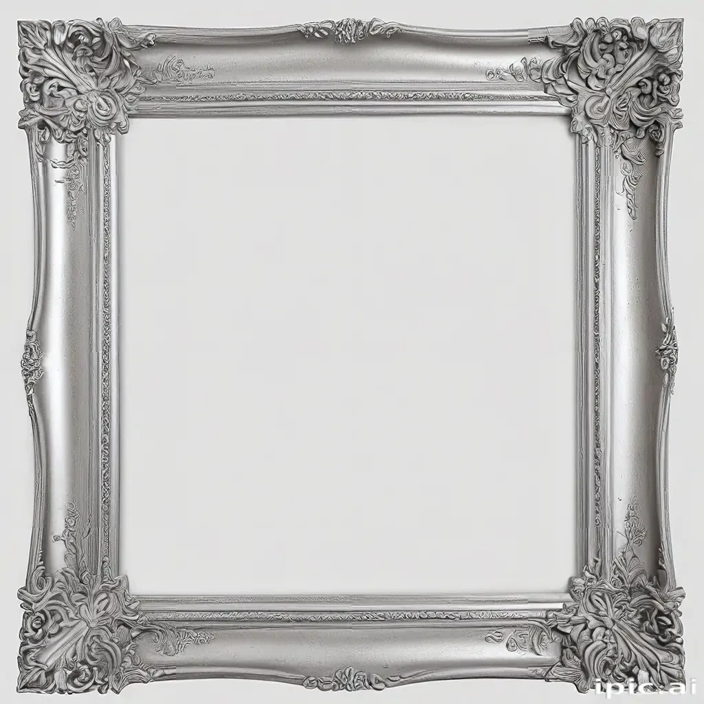 silver frame png