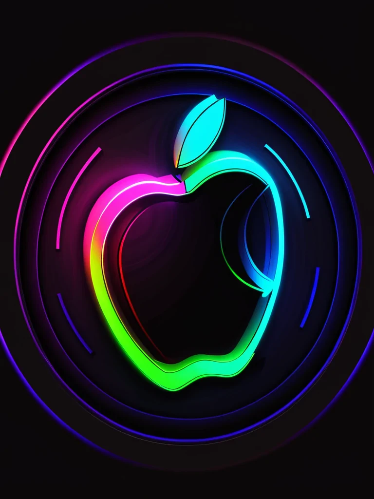 iphone neon wallpaper
