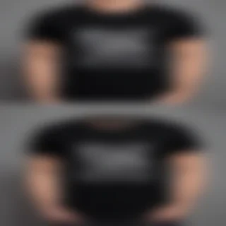 black t shirt mockup free