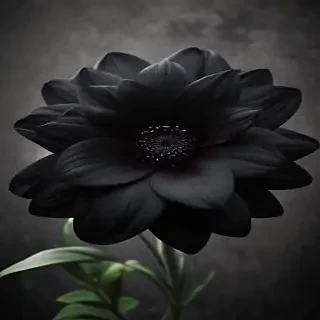 black flower