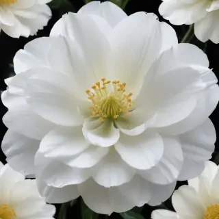 white flower transparent