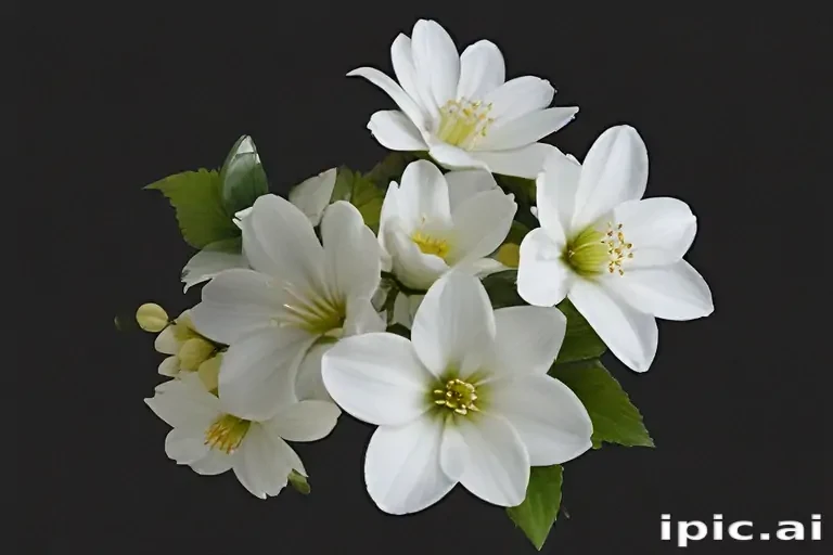 white flowers png transparent