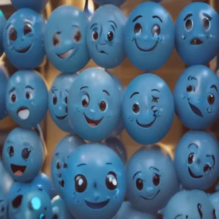 blue emoji