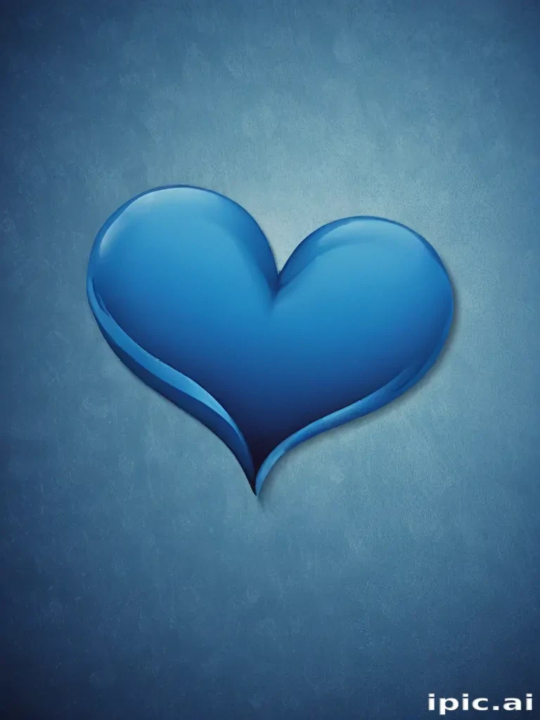 blue heart wallpaper
