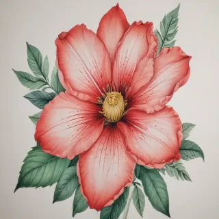 flower color drawings
