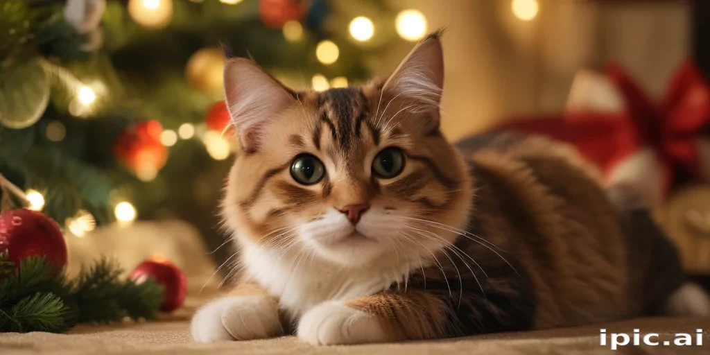 pictures of cats for christmas