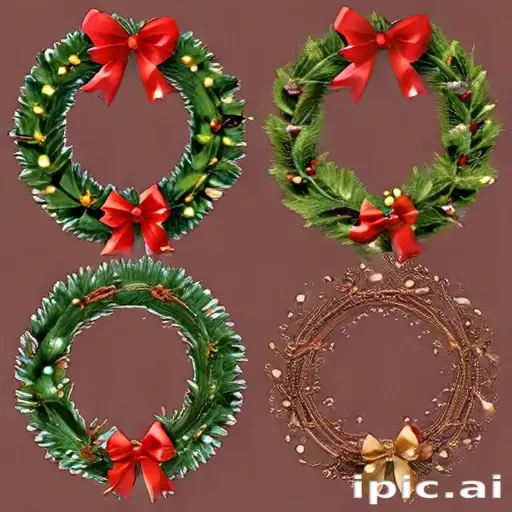 christmas wreath clip art