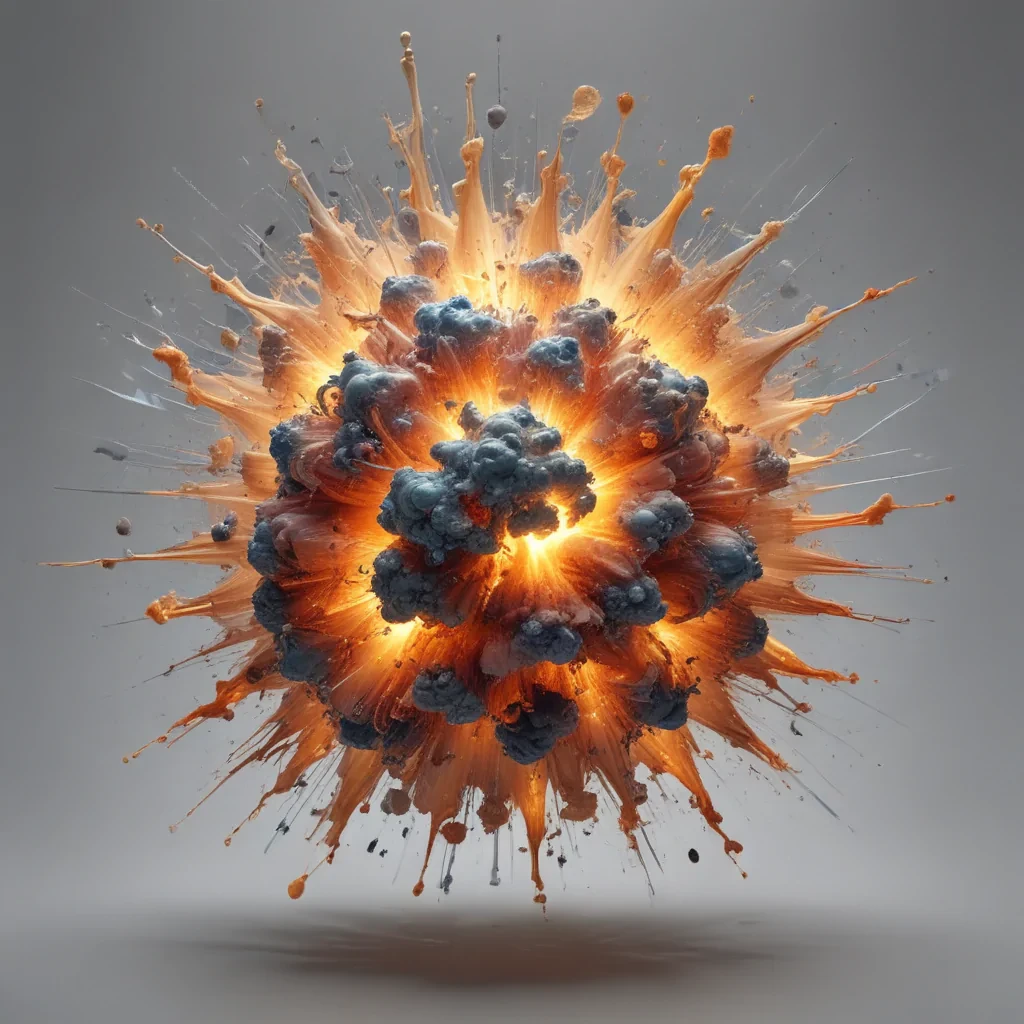 Explosive Artistic Representation of a Colorful and Dynamic Eruption in ...