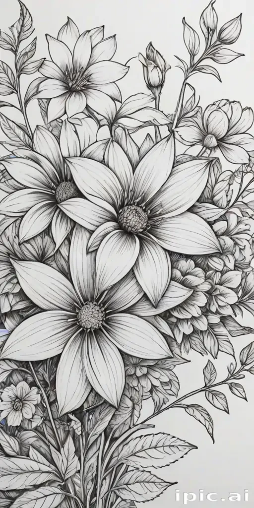drawing pictures of flowers