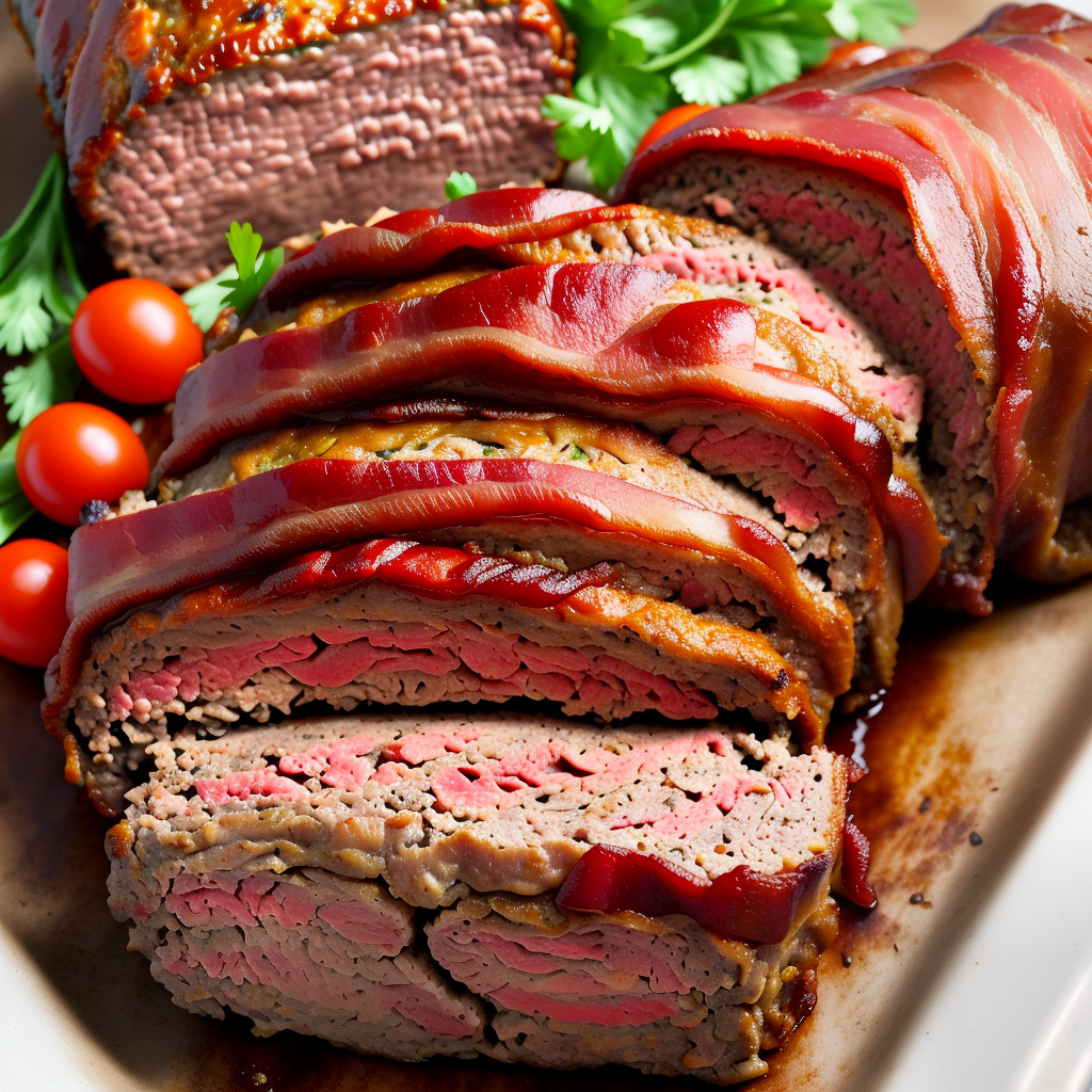 smoked meatloaf wrapped in bacon