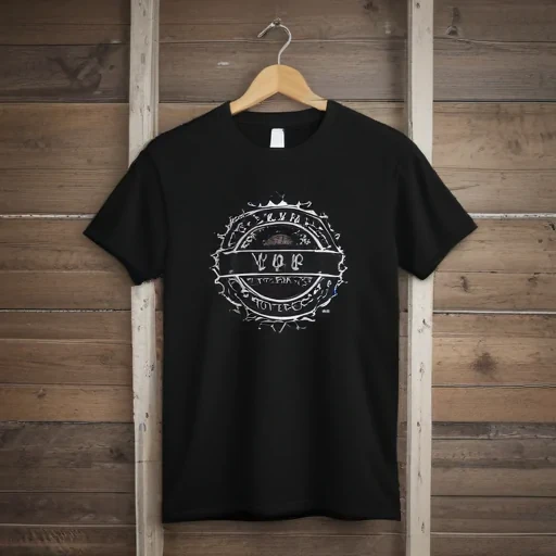black t shirt mockup