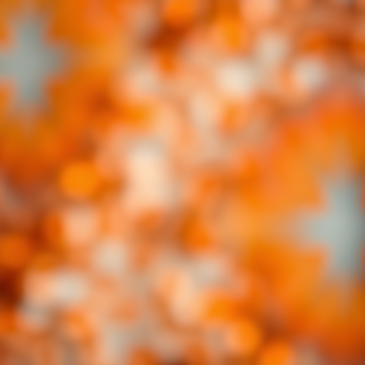 Create an abstract background with warm orange tones and soft bokeh effects using a DSLR camera at f/4 aperture, 50mm lens, ISO 100, shot from a top-down view with soft diffused lighting.