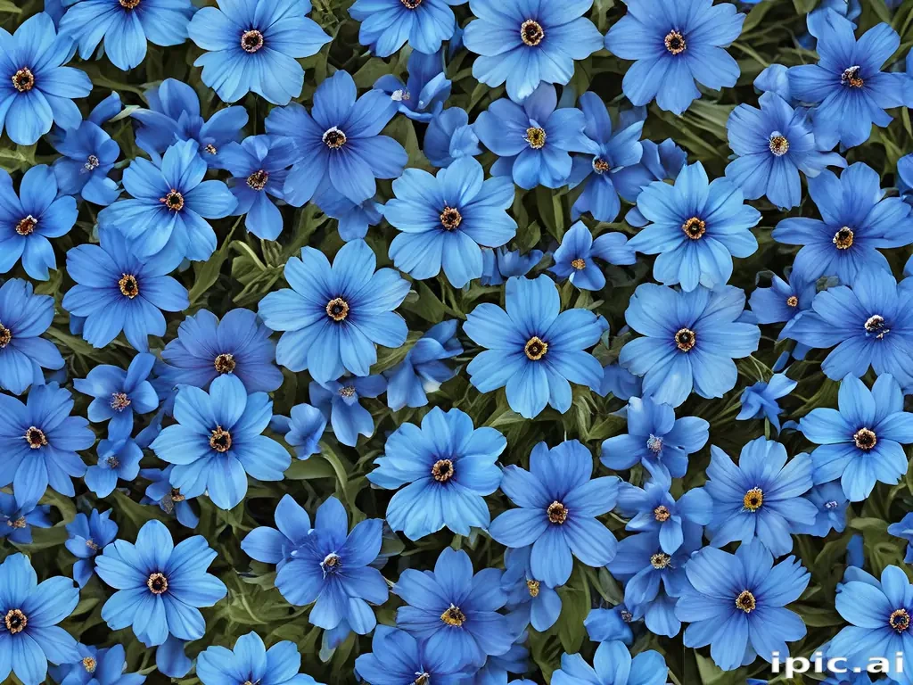 blue flowers background