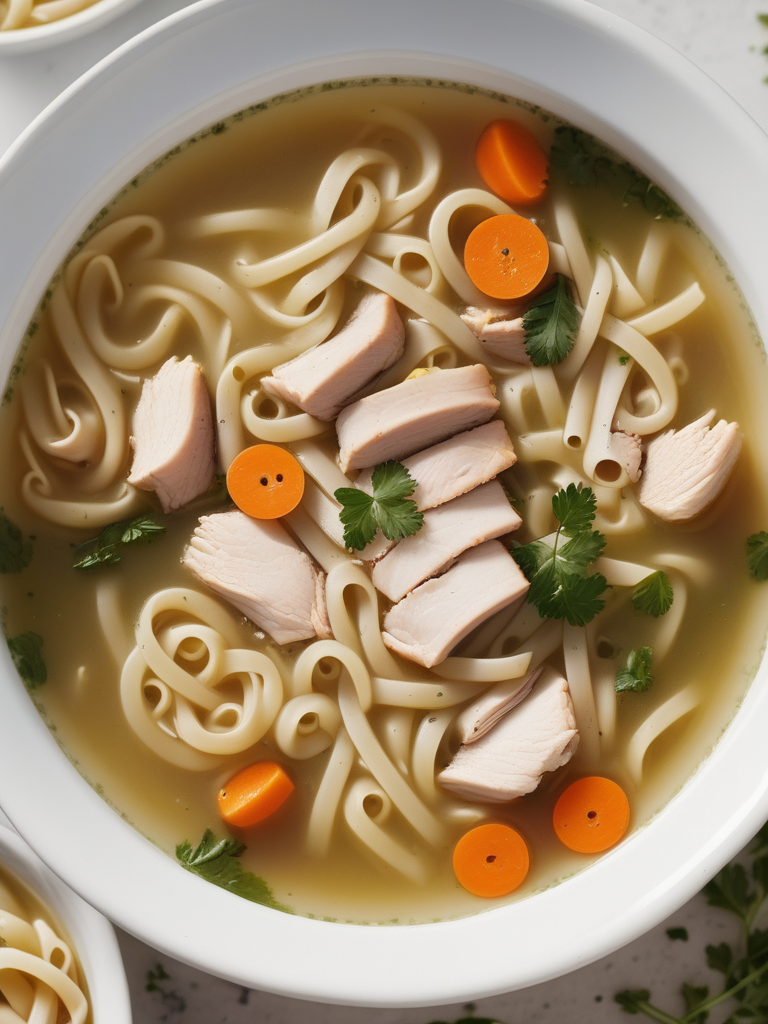 chicken noodle soup from carcass