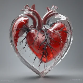 transparent broken heart