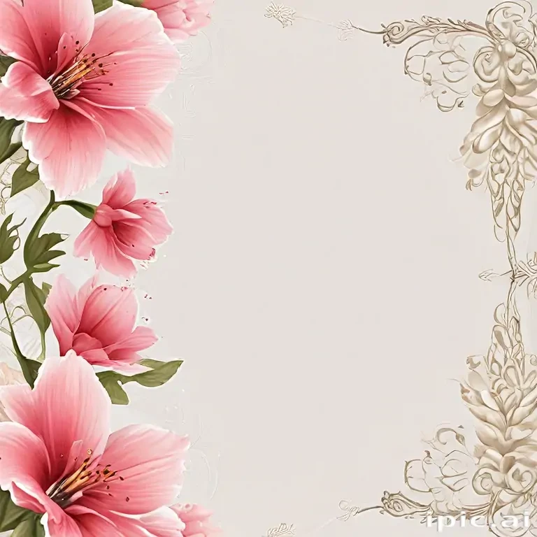 flower transparent border