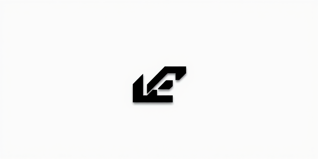 Create a minimalist black logo on a white background, featuring simple geometric shapes, shot with a 50mm lens, aperture f/2.8, ISO 100, in a studio setting using a DSLR camera.