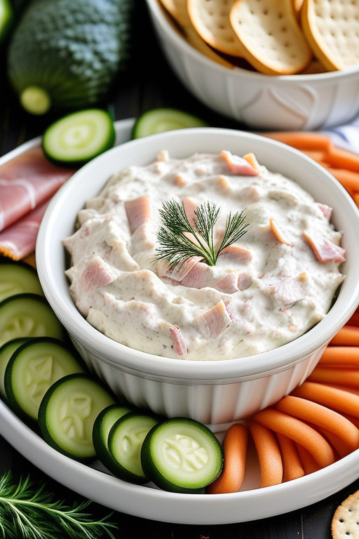 dill pickle dip with ham