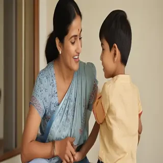 indian mom and son