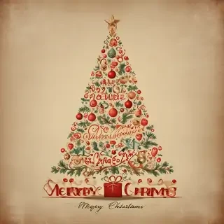 merry christmas vintage