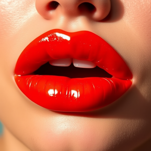 Fierce "Molten Lava" lip lacquer coats lips in a fiery orange-red shade with a high-shine finish and intense, long-lasting pigmentation for bold impact